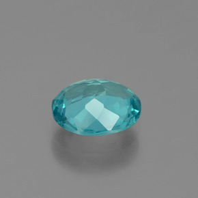 Apatita Azul verde Natural 1.52ct, Corte Oval, VS