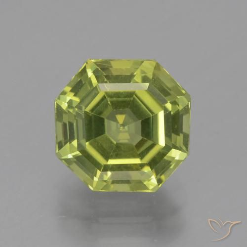 3.09ct Natural Verde Terroso Claro Apatita, Corte Esmeralda, VVS-VS