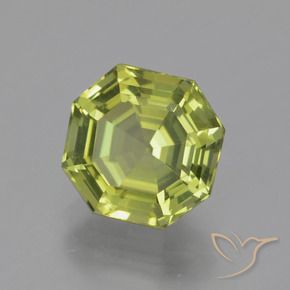 Apatita Verde Terroso Claro Natural 3.09ct, Corte Octógono / Esmeralda, VVS-VS