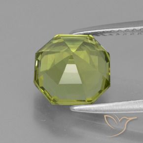 Apatita Verde Terroso Claro Natural 3.09ct, Corte Octógono / Esmeralda, VVS-VS