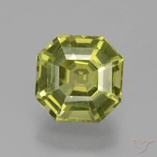 3.41ct Natural Verde amarelado Apatita, Corte Esmeralda, VS