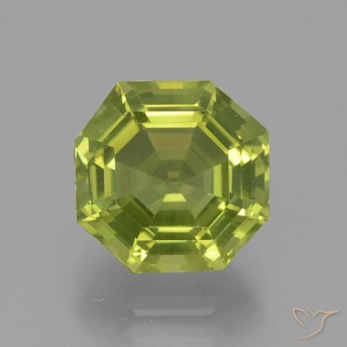 3.54ct Natural Verde amarelado Apatita, Corte Esmeralda, VVS-VS