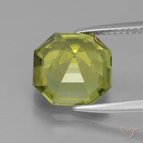Apatita Medium Light Green Natural 5.01ct, Corte Octógono / Esmeralda, VS