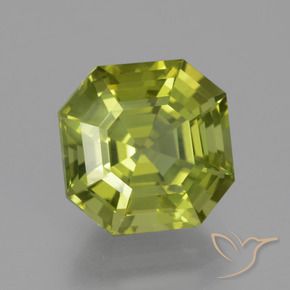 Apatita Verde Terroso Claro Natural 6.64ct, Corte Octógono / Esmeralda, VS