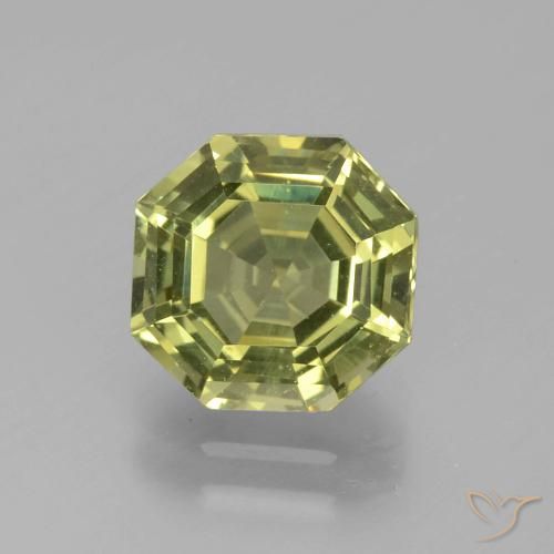 2.43ct Natural amarelo médio Apatita, Corte Esmeralda, VVS-VS