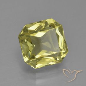 Apatita amarelo médio Natural 3.54ct, Corte Octógono / Esmeralda, VS
