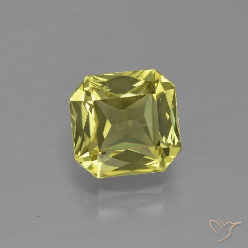 2.14ct Natural amarelo médio Apatita, Corte Esmeralda, VVS-VS