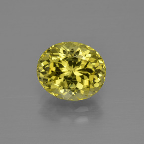 Apatita Amarelo claro médio Natural 2.48ct, Corte Oval, VS