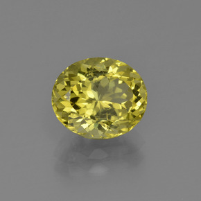 Apatita Amarelo claro médio Natural 2.48ct, Corte Oval, VS