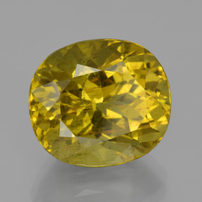 Apatita amarelo natural 11,65ct, corte oval, VS-SI