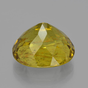 Apatita amarelo natural 11,65ct, corte oval, VS-SI