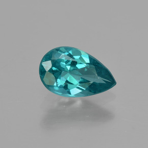 Apatita verde natural 1,26ct, formato de pêra, VS
