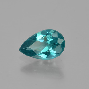 Apatita verde natural 1,26ct, formato de pêra, VS