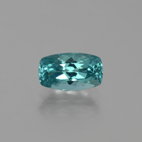 Apatita azul natural 1,91ct, almofada cortada, VS