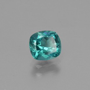 Apatita verde natural 0,81ct, almofada cortada, VS