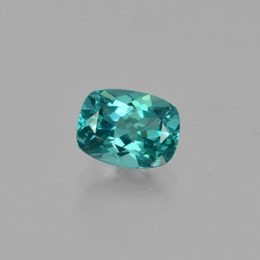 Apatita verde natural 1,17ct, almofada cortada, VS