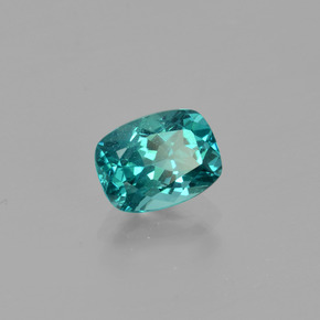 Apatita verde natural 1,17ct, almofada cortada, VS