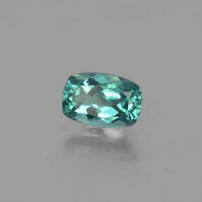 Apatita Azul verde Natural 1.06ct, Almofada cortada, VS