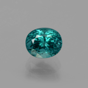 Apatita verde natural 1,36ct, corte oval, VS