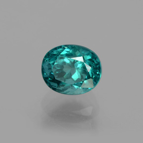 Apatita verde natural 1,36ct, corte oval, VS
