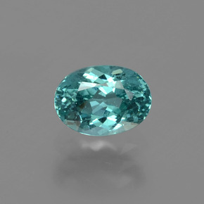 Apatita verde natural 1,35ct, corte oval, VS