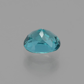 Apatita azul natural 1,27ct, almofada cortada, VS