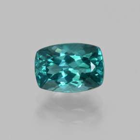 Apatita Azul esverdeado Natural 1.57ct, Almofada cortada, VS