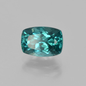 Apatita Azul esverdeado Natural 1.57ct, Almofada cortada, VS