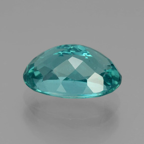 Apatita azul natural 4,28ct, corte oval, VS