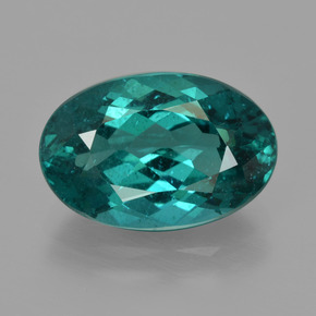 Apatita Azul esverdeado Natural 5.14ct, Corte Oval, VS
