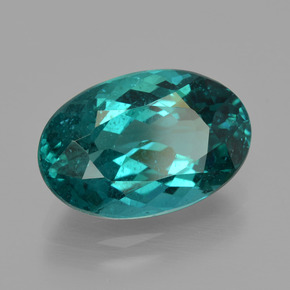 Apatita Azul esverdeado Natural 5.14ct, Corte Oval, VS