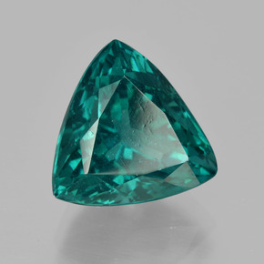 Apatita verde natural 5,57ct, trillion, VS