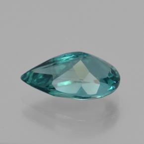Apatita verde natural 3,17ct, formato de pêra, VS