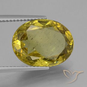 Apatita amarelo médio Natural 7.28ct, oval, VS-SI