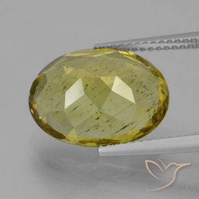 Apatita amarelo médio Natural 7.28ct, oval, VS-SI