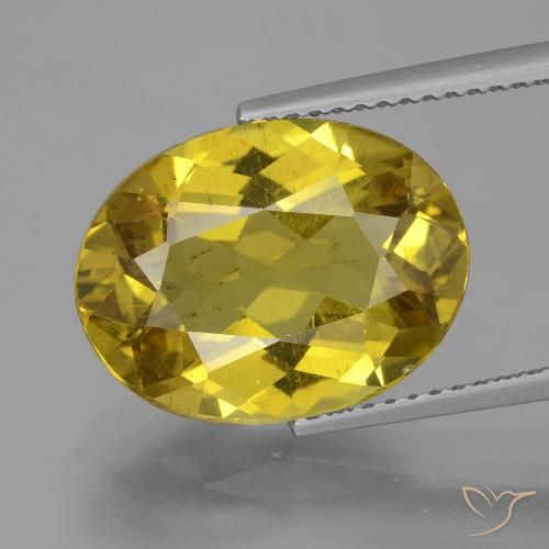 7.27ct Natural Outono Amarelo Apatita, oval, VS