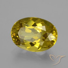 Apatita Amarelo escuro Natural 6.93ct, oval, VS