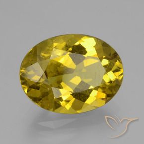 Apatita Outono Amarelo Natural 8.20ct, oval, VS-SI