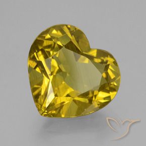 Apatita Amarelo Dijon Natural 8.82ct, Coração, VS