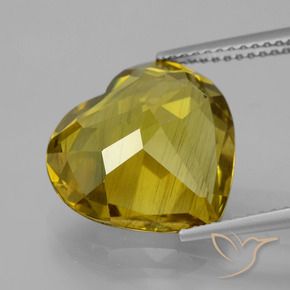 Apatita Amarelo Dijon Natural 8.82ct, Coração, VS