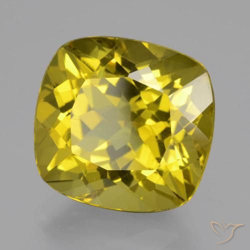 Apatita ouro amarelado Natural 13.71ct, Almofada, VS