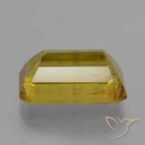 Apatita Amarelo Dijon Natural 12.73ct, Corte Octógono / Esmeralda, VS