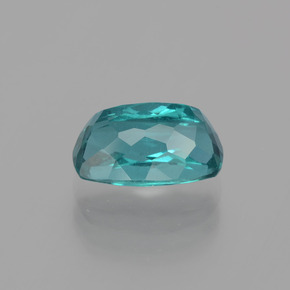 Apatita azul natural 3,08ct, almofada cortada, VS