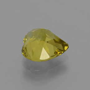 Apatita amarelo natural 3,20ct, formato de coração, VVS-VS