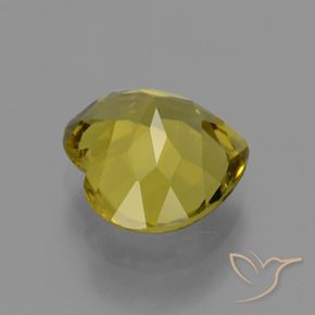 Apatita Amarelo escuro Natural 4.99ct, Coração, VVS-VS