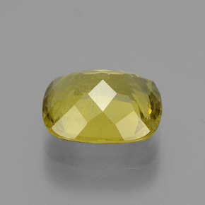 Apatita Amarelo escuro Natural 4.28ct, Almofada cortada, VS-SI