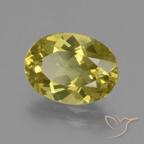 Apatita amarelo médio Natural 3.90ct, oval, VS