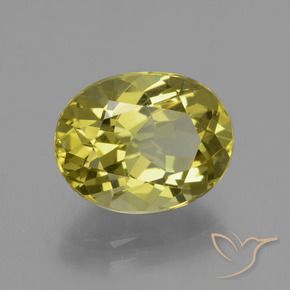 Apatita amarelo médio Natural 4.45ct, oval, VVS-VS