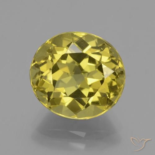 5.33ct Natural Amarelo escuro Apatita, oval, VS