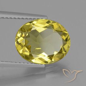 Apatita Amarelo escuro Natural 4.14ct, oval, VS